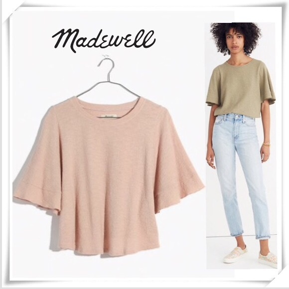 🔥HP🔥 Madewell Flutter Sleeve Top - Picture 3 of 7